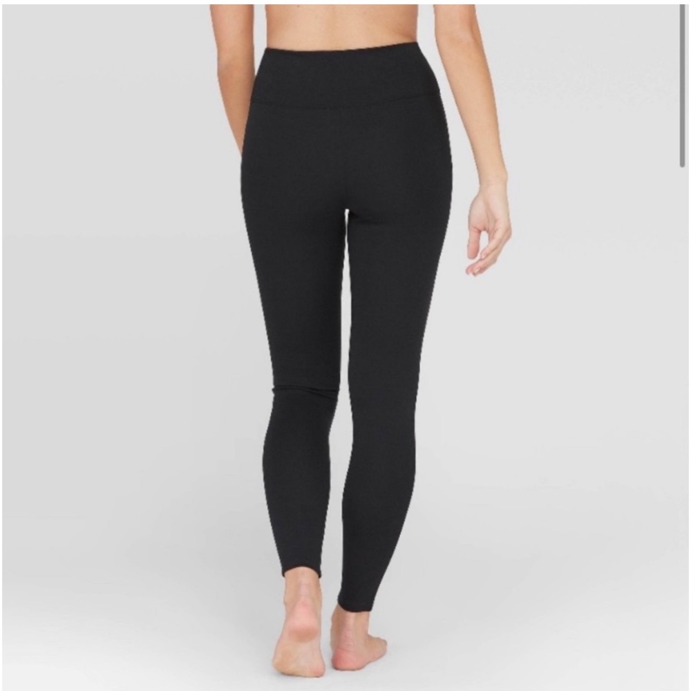 Spanx Assets Solid Black Ponte Shaping Leggings S… - image 2